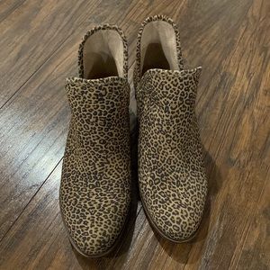 Lucky brand leopard booties